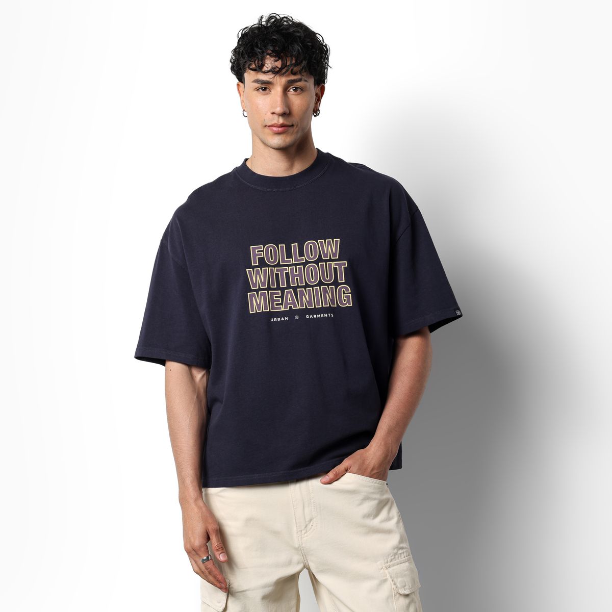 DENIMLAB - Camiseta Hombre Manga corta con Logo de Algodón Denimlab