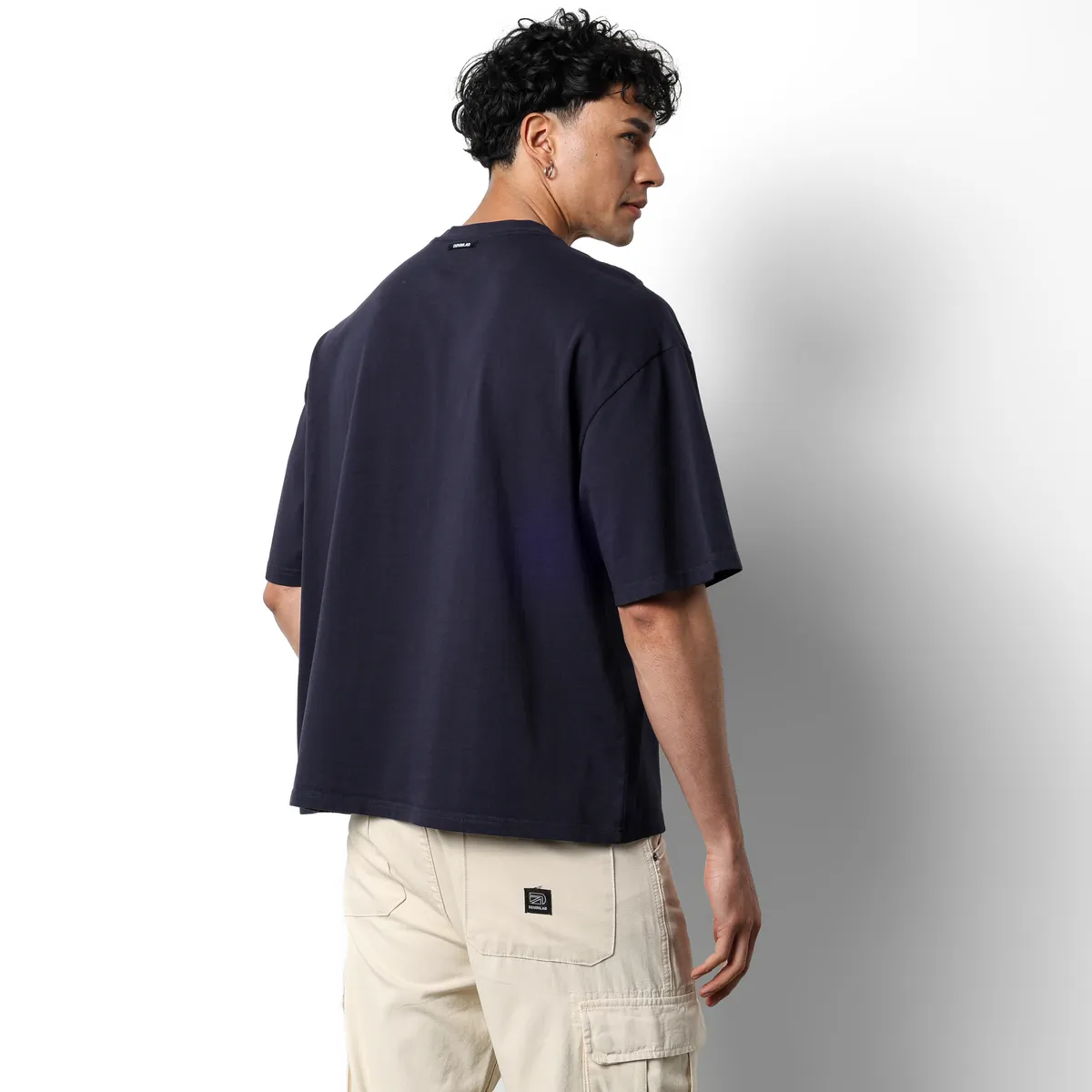 DENIMLAB - Camiseta Hombre Manga corta con Logo de Algodón Denimlab