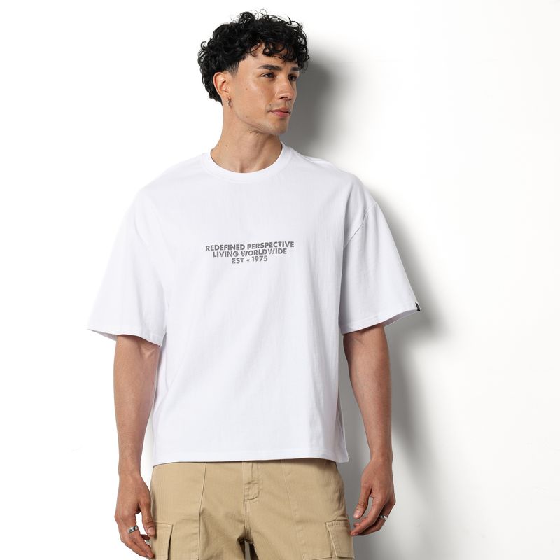 DENIMLAB - Camiseta Hombre Manga corta con Logo de Algodón Denimlab