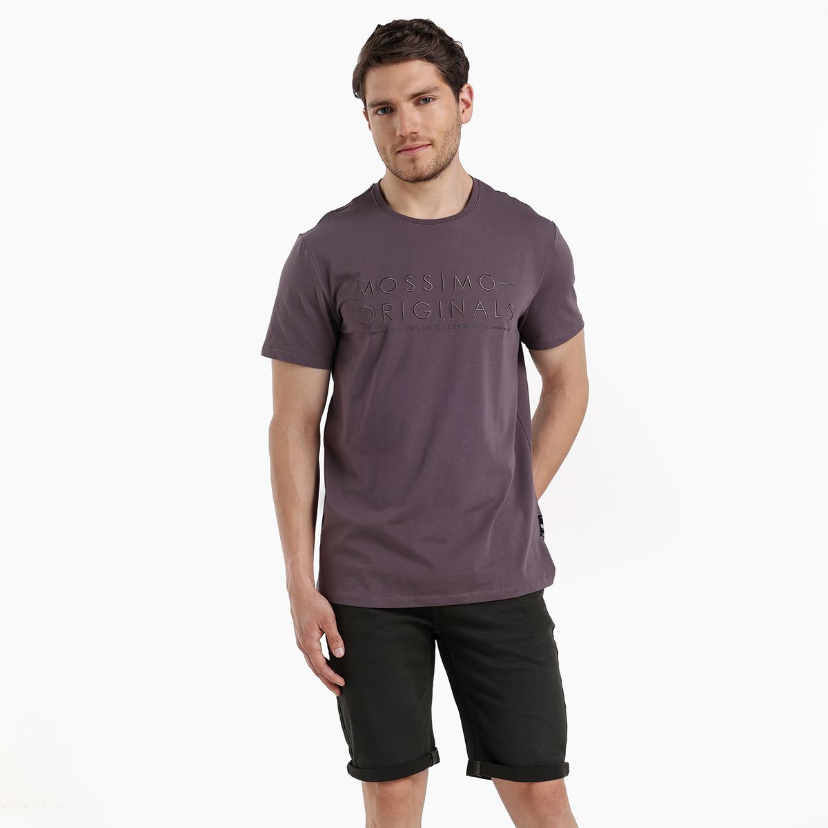 MOSSIMO - Camiseta Hombre Manga corta de Algodón Mossimo