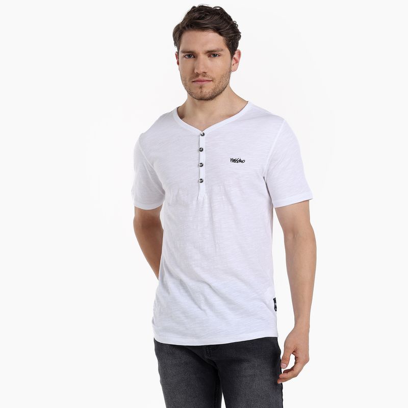 MOSSIMO - Camiseta Hombre Manga corta con Logo de Algodón Mossimo