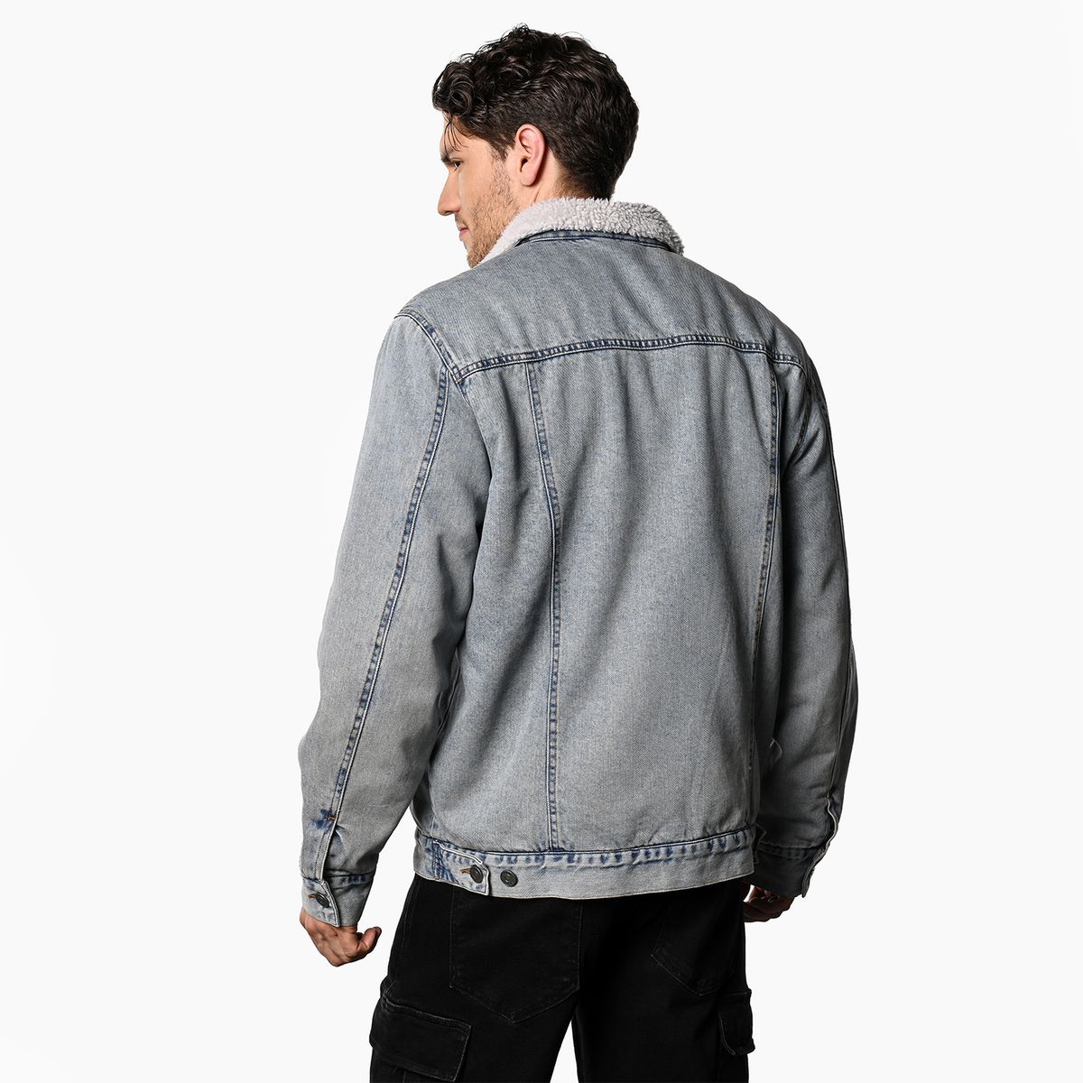 DENIMLAB - Chaqueta de jean Hombre de Algodón Denimlab