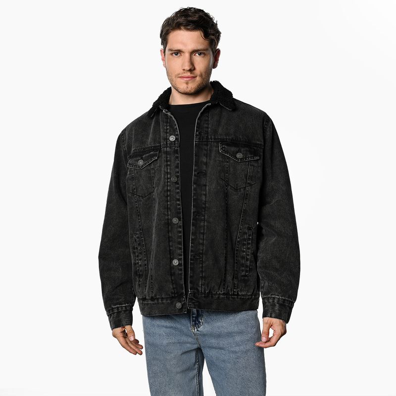 DENIMLAB - Chaqueta de jean Hombre de Algodón Denimlab