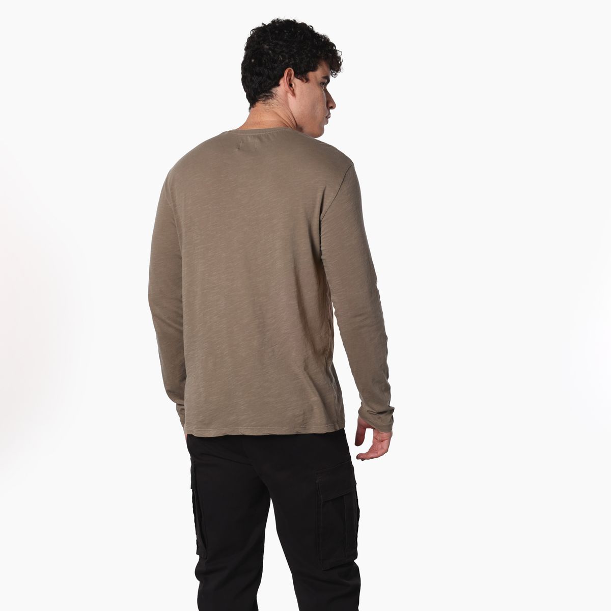 DENIMLAB - Camiseta Hombre Manga larga de Algodón Denimlab