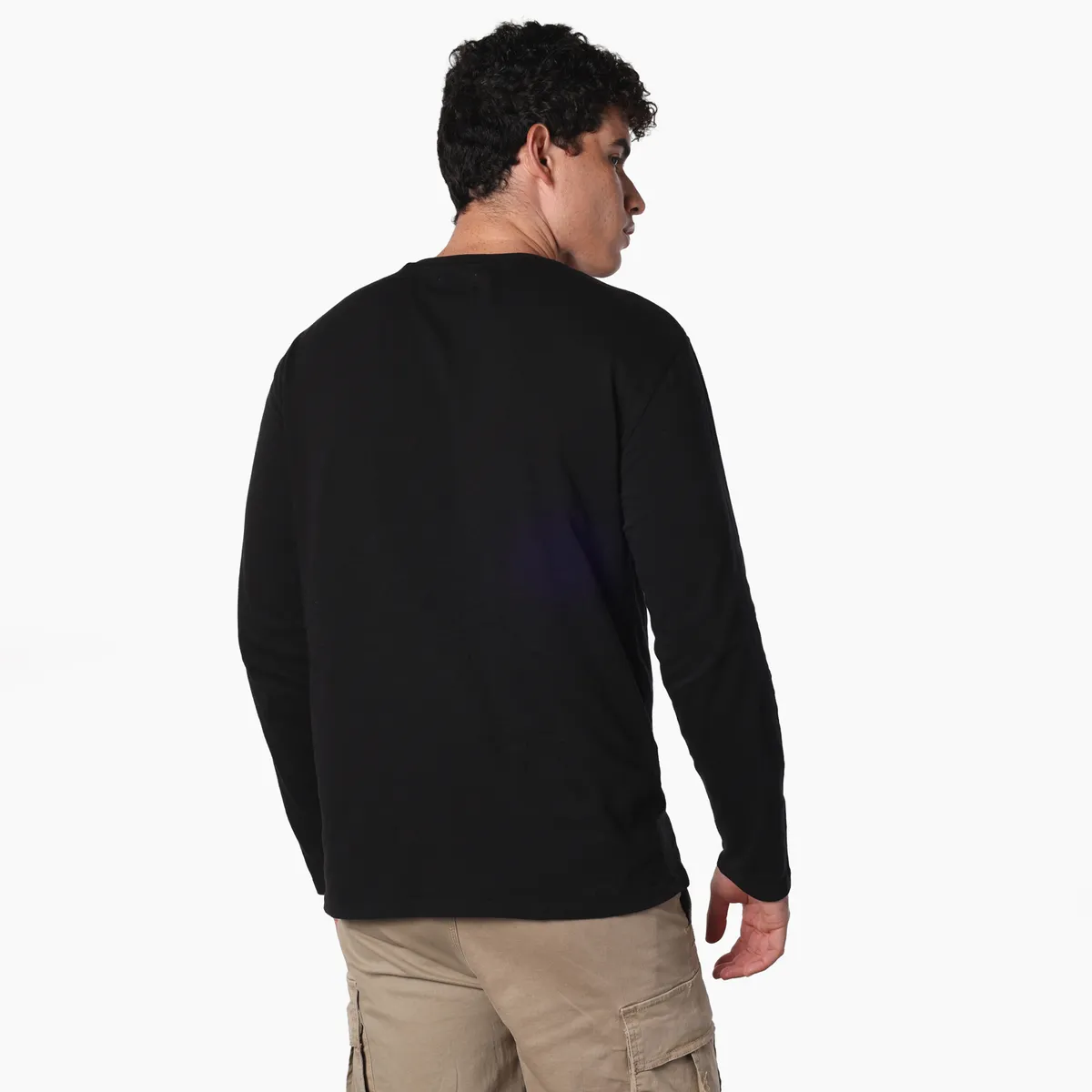 DENIMLAB - Camiseta Hombre Manga larga de Algodón Denimlab