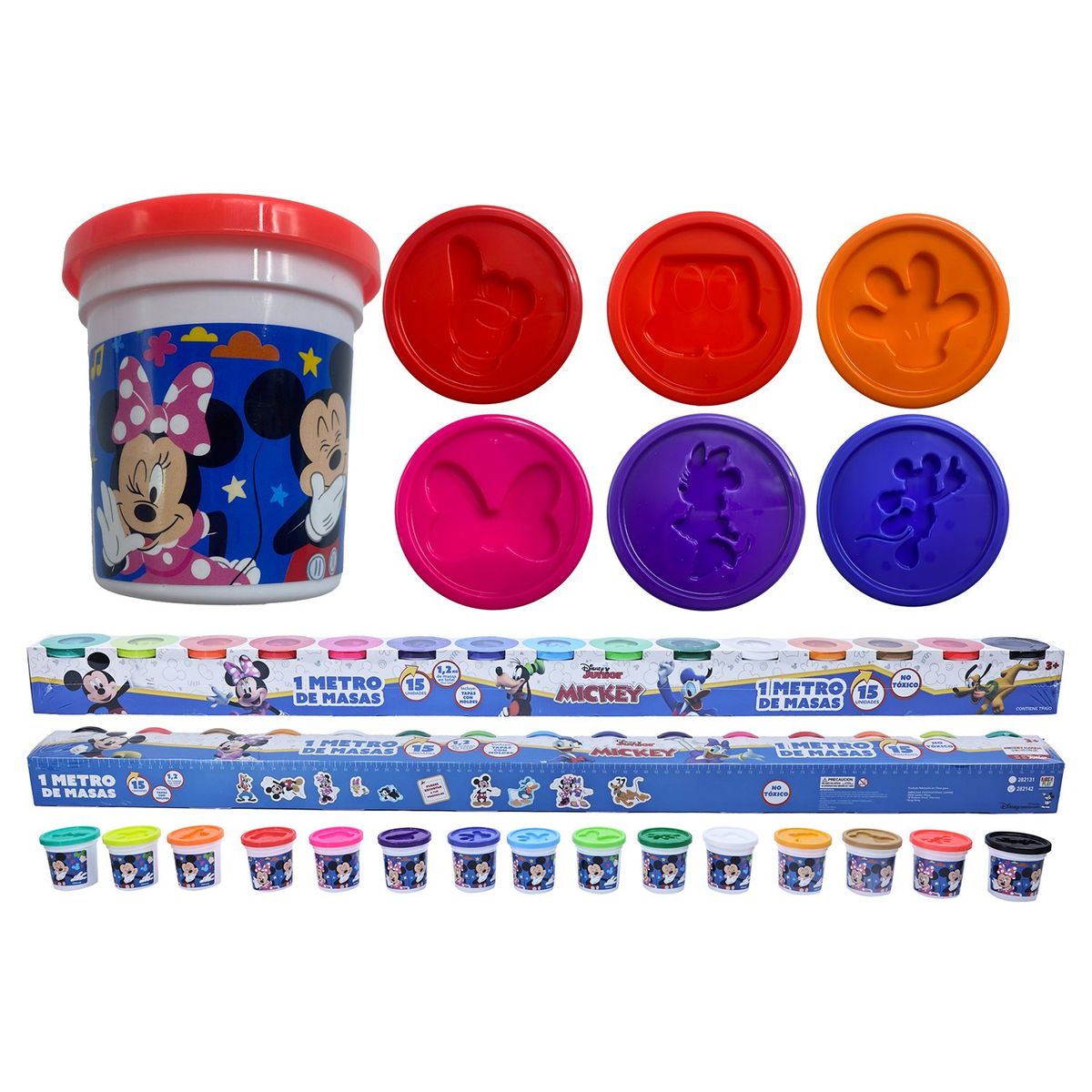 KIDS N PLAY - Plastilina para niños Kids'N Play Stitch Disney: Set 15 vasos de arte y manualidades para niños