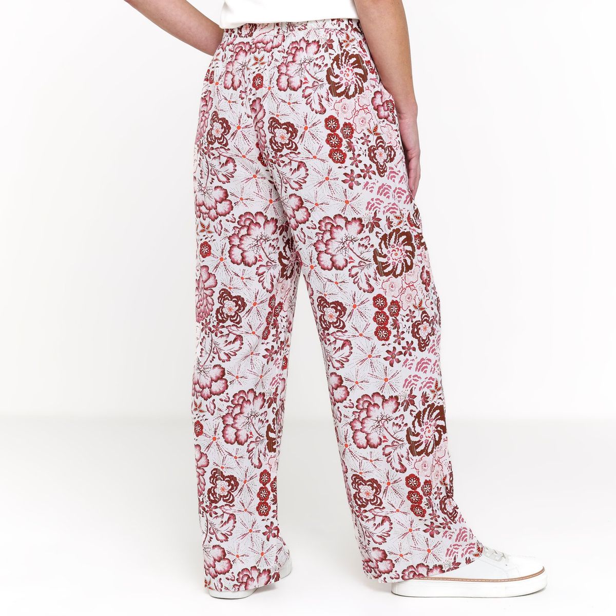 NEWPORT - Pantalón Palazzo Mujer Tiro alto con Estampado Newport