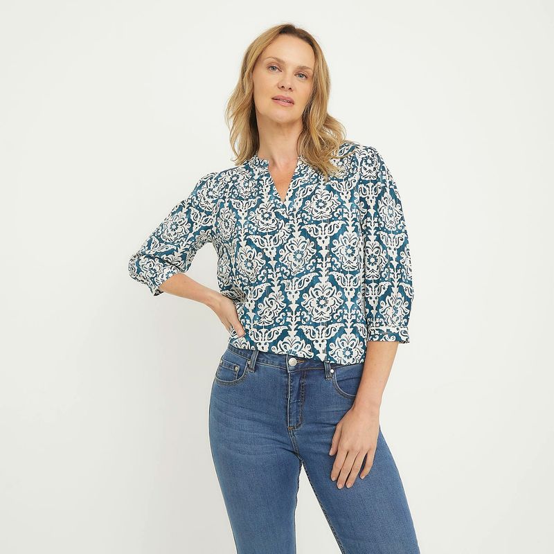 NEWPORT - Blusa Mujer Manga 3/4 Newport