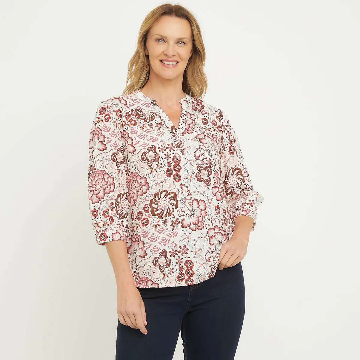 NEWPORT - Blusa Mujer Manga 3/4 Newport