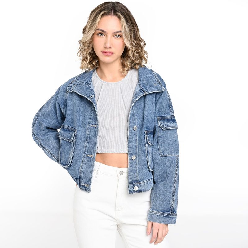 DOO AUSTRALIA - Chaqueta de jean Mujer Crop Doo Australia