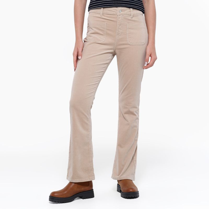 UNIVERSITY CLUB - Pantalón Flare Mujer Tiro medio University Club