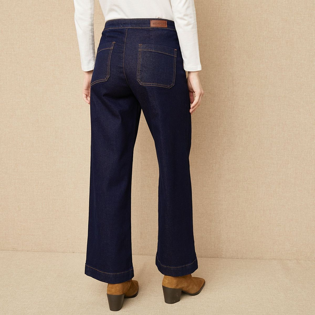 UNIVERSITY CLUB - Jean Wide leg Mujer Tiro medio UCLUB