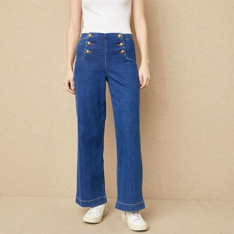  - Jean Wide leg Mujer Tiro medio UCLUB