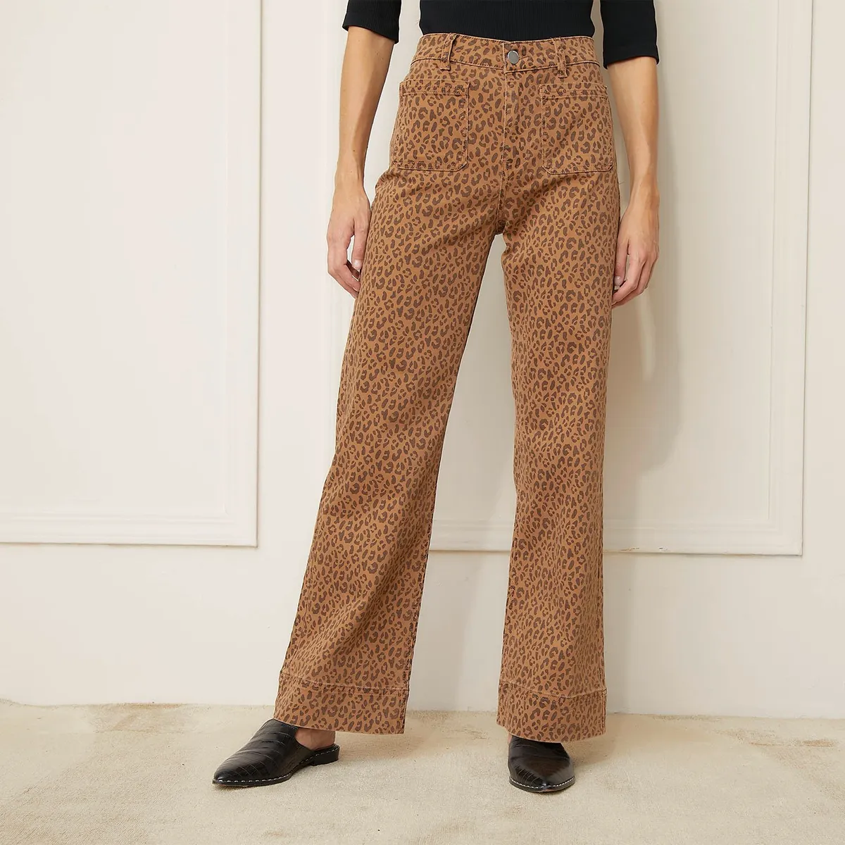 BASEMENT - Jean Wide leg Mujer Tiro alto Basement