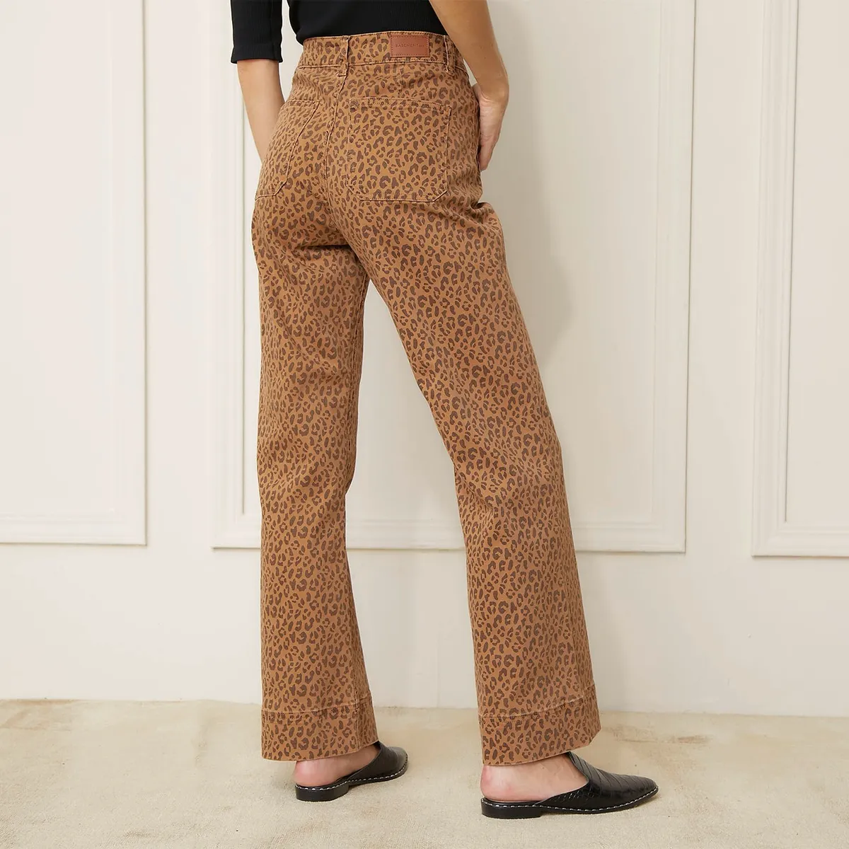 BASEMENT - Jean Wide leg Mujer Tiro alto Basement