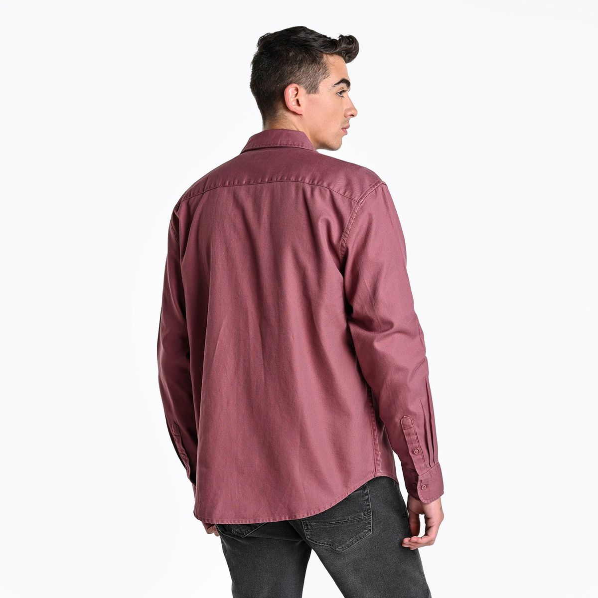 BEARCLIFF - Camisa Hombre Manga larga Recto Bearcliff