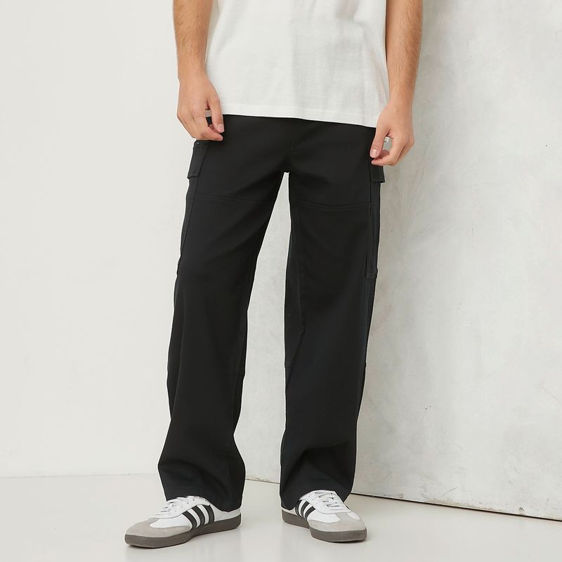 BEARCLIFF - Pantalón cargo Hombre Baggy de Algodón Bearcliff