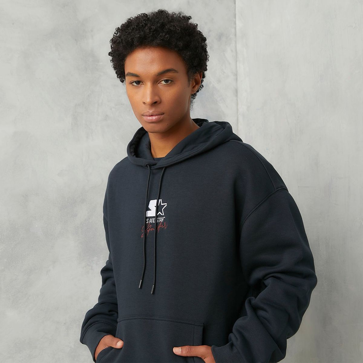 STARTER - Hoodie Hombre Con Logo de Algodón Starter