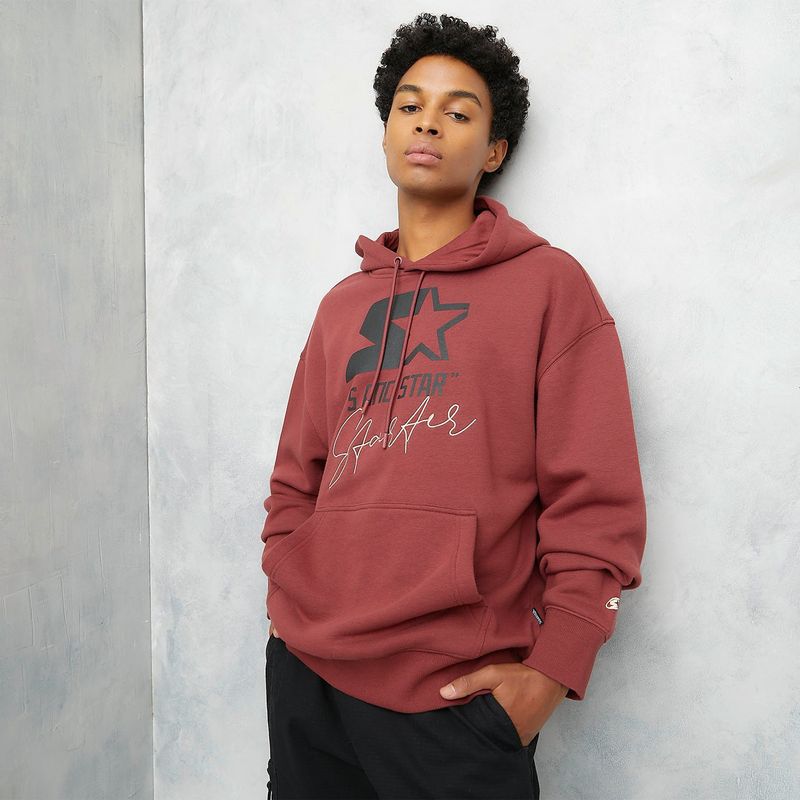 STARTER - Hoodie Hombre Con Logo de Algodón Starter