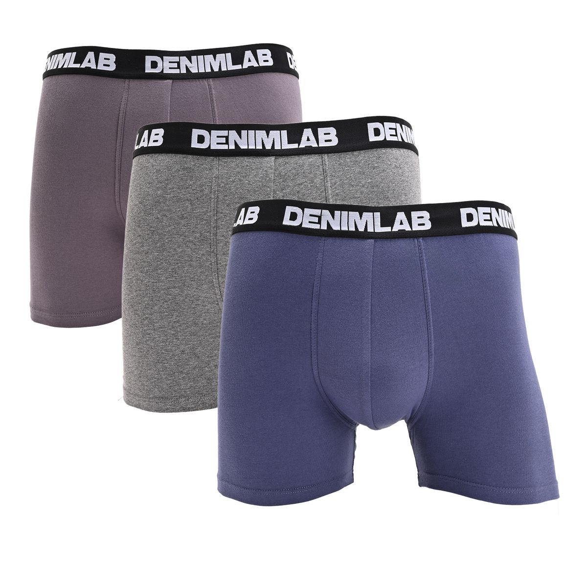 DENIMLAB - Boxer Hombre Pack de 3 de Algodón Denimlab
