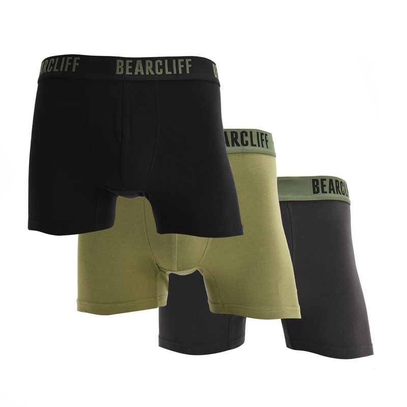 BEARCLIFF - Boxer Hombre Pack de 3 de Algodón Bearcliff