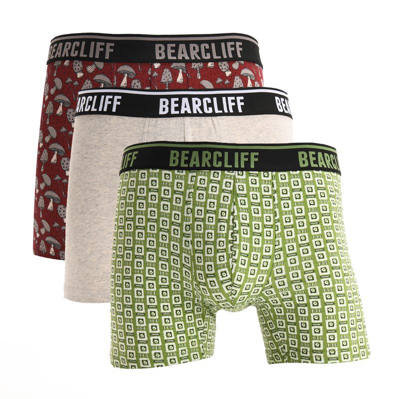 BEARCLIFF - Boxer Hombre Pack de 3 de Algodón Bearcliff