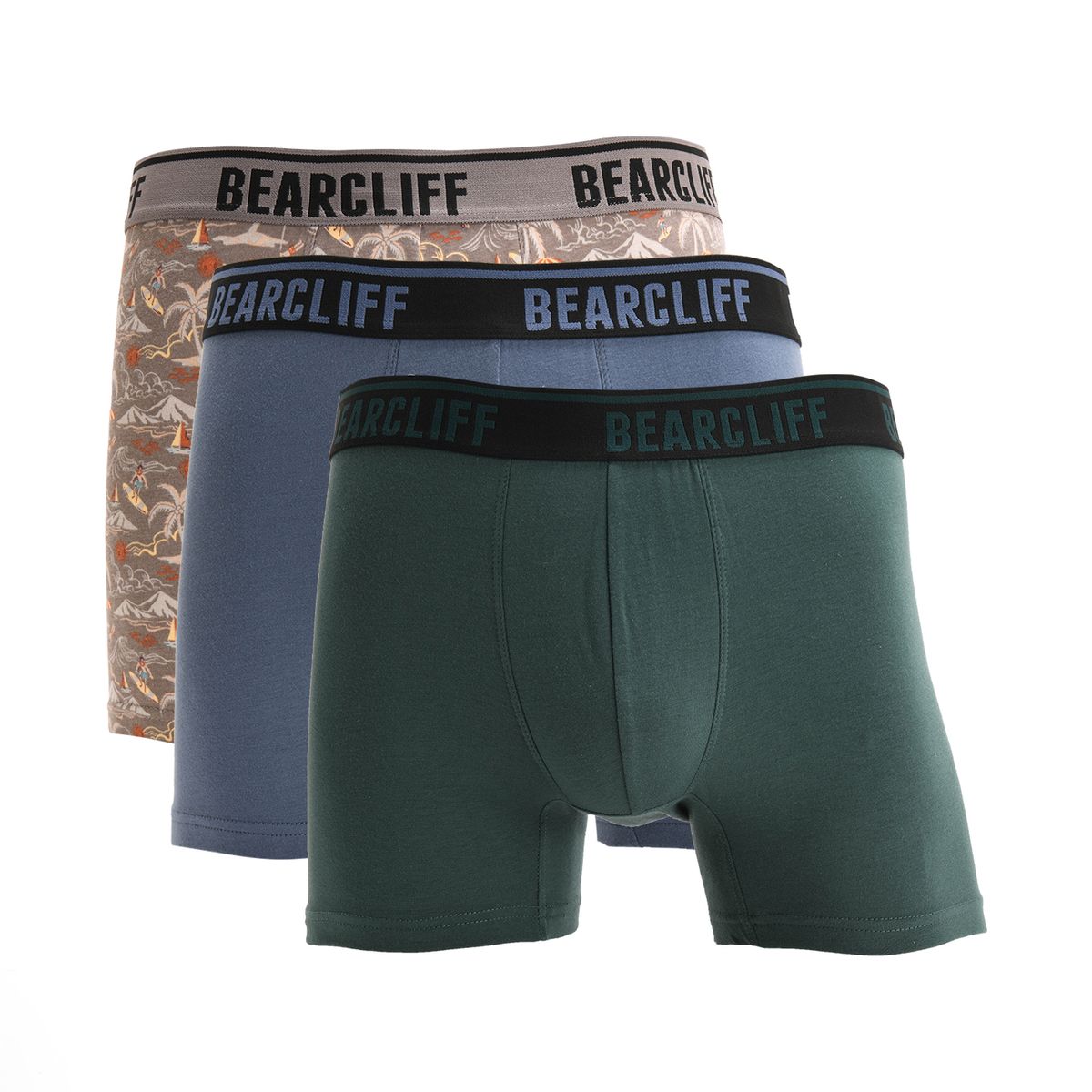 BEARCLIFF - Boxer Hombre Pack de 3 de Algodón Bearcliff