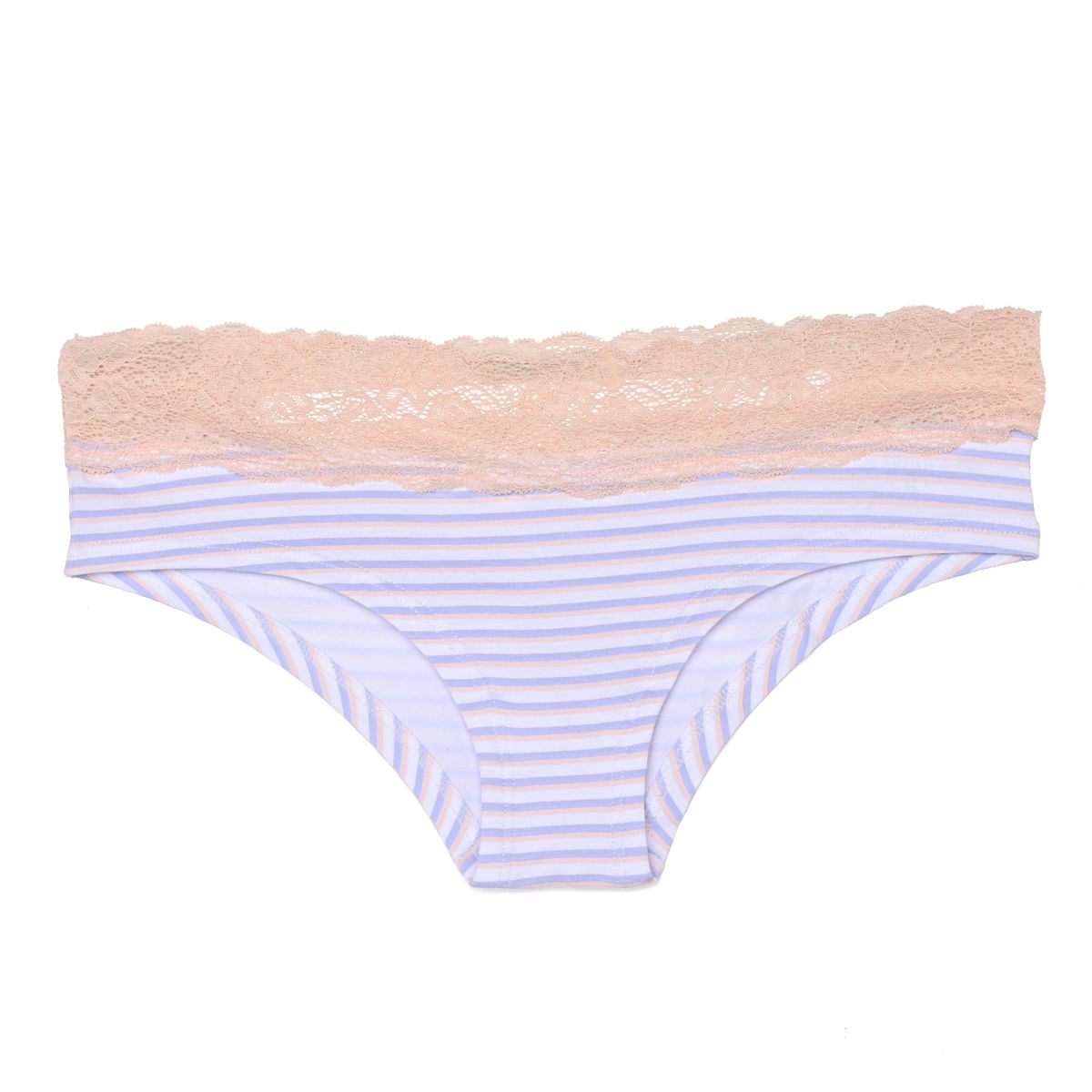 SYBILLA - Panti Clásico con Encaje de Algodón para Mujer Sybilla