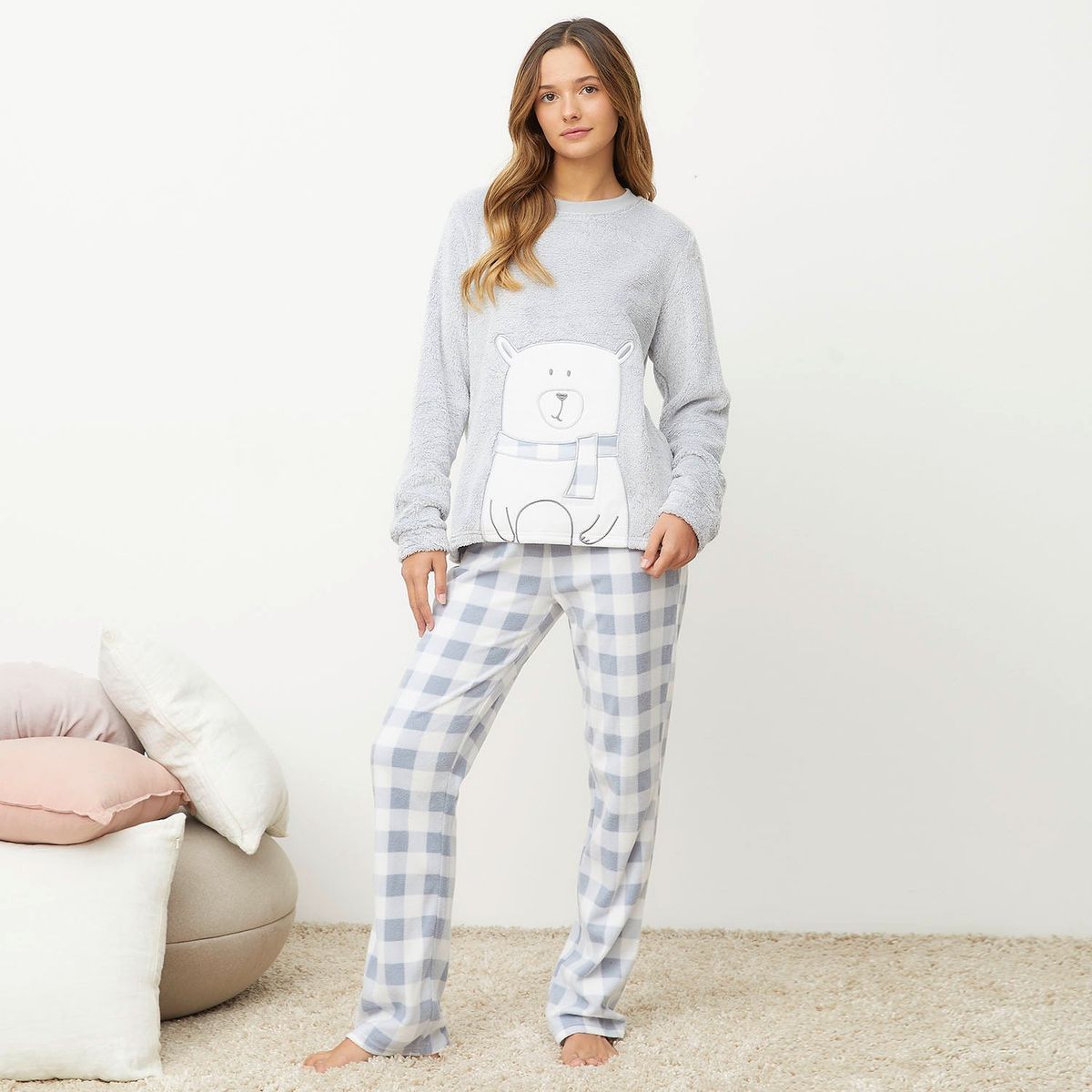 SYBILLA - Pijama completa con pantalón Mujer Largo Manga larga con Estampado Sybilla