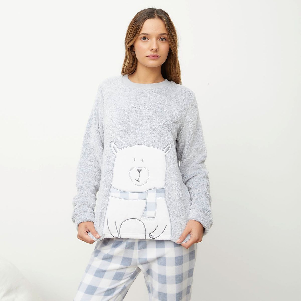 SYBILLA - Pijama completa con pantalón Mujer Largo Manga larga con Estampado Sybilla