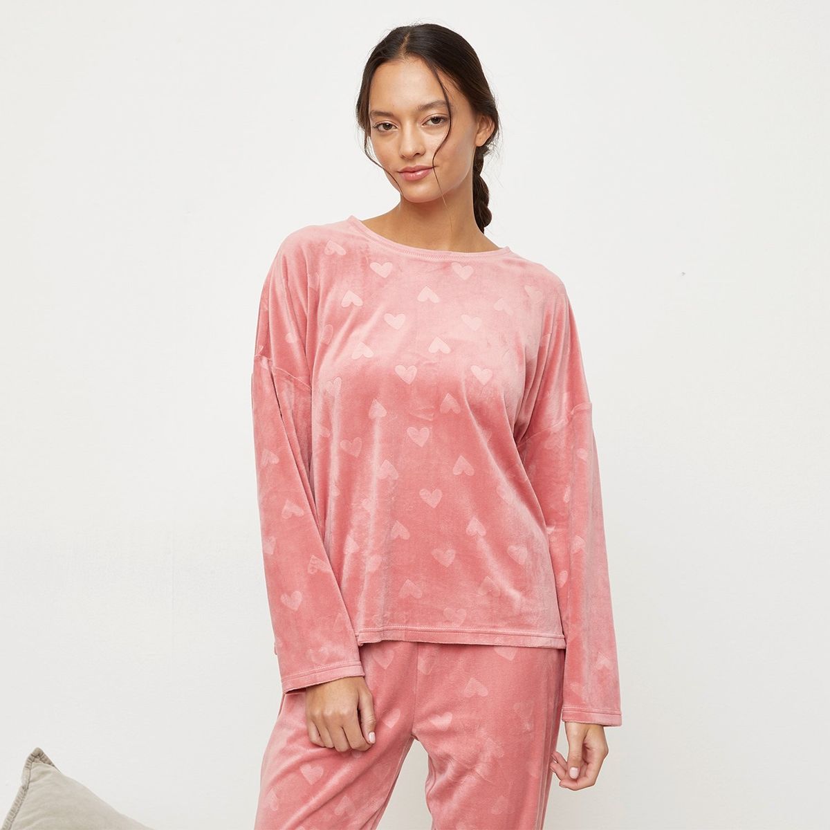SYBILLA - Conjunto de pijama con pantalón Mujer Largo Manga larga Sybilla