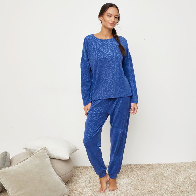 SYBILLA - Conjunto de pijama con pantalón Mujer Largo Manga larga Sybilla