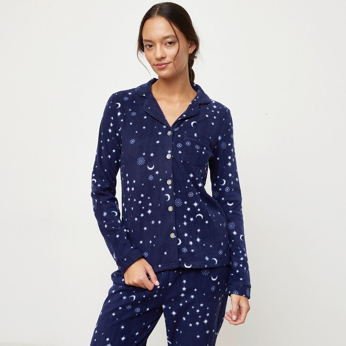 SYBILLA - Pijama completa con pantalón Mujer Largo Manga larga Estampado  Sybilla