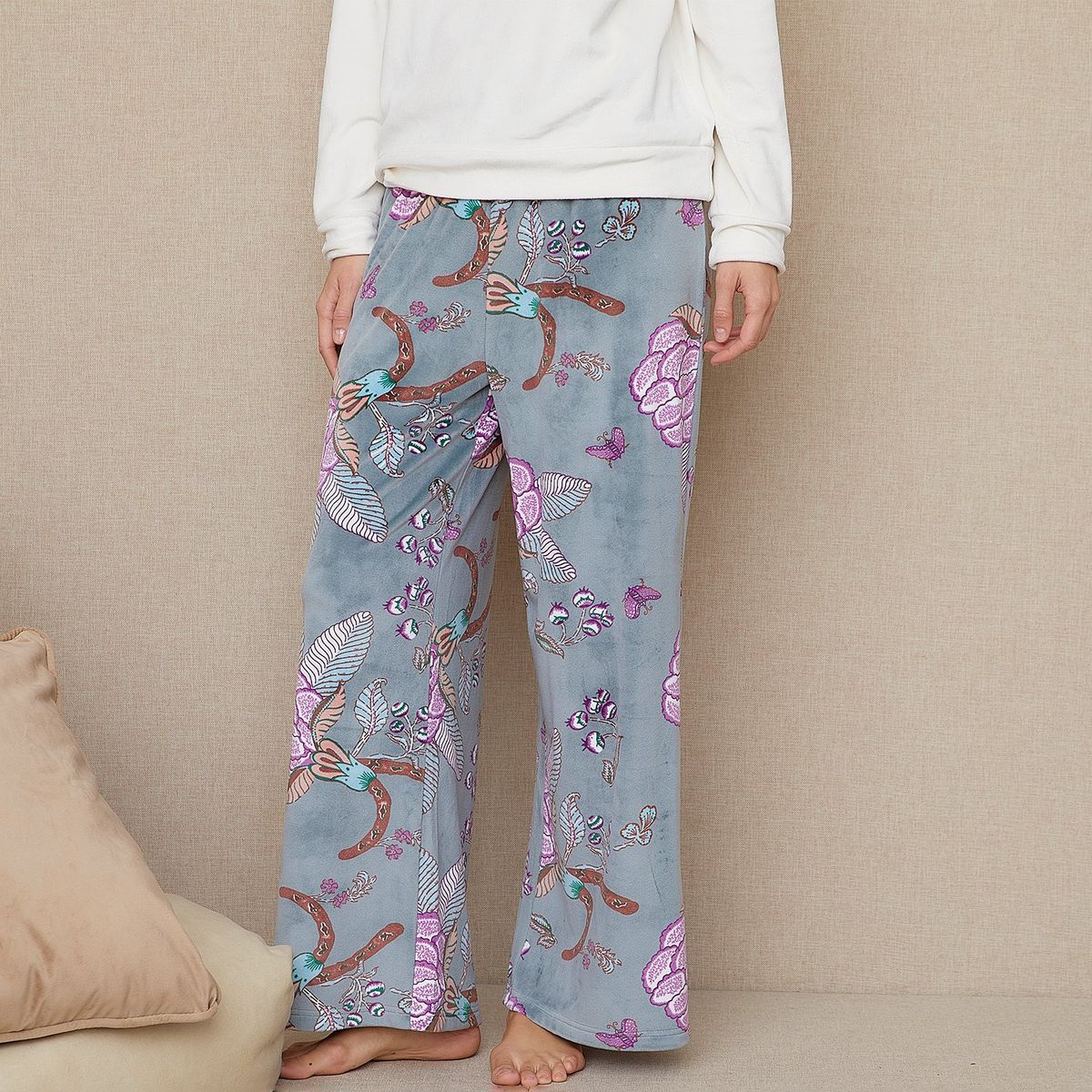 BLU - Pantalón de pijama Mujer Largo  blu