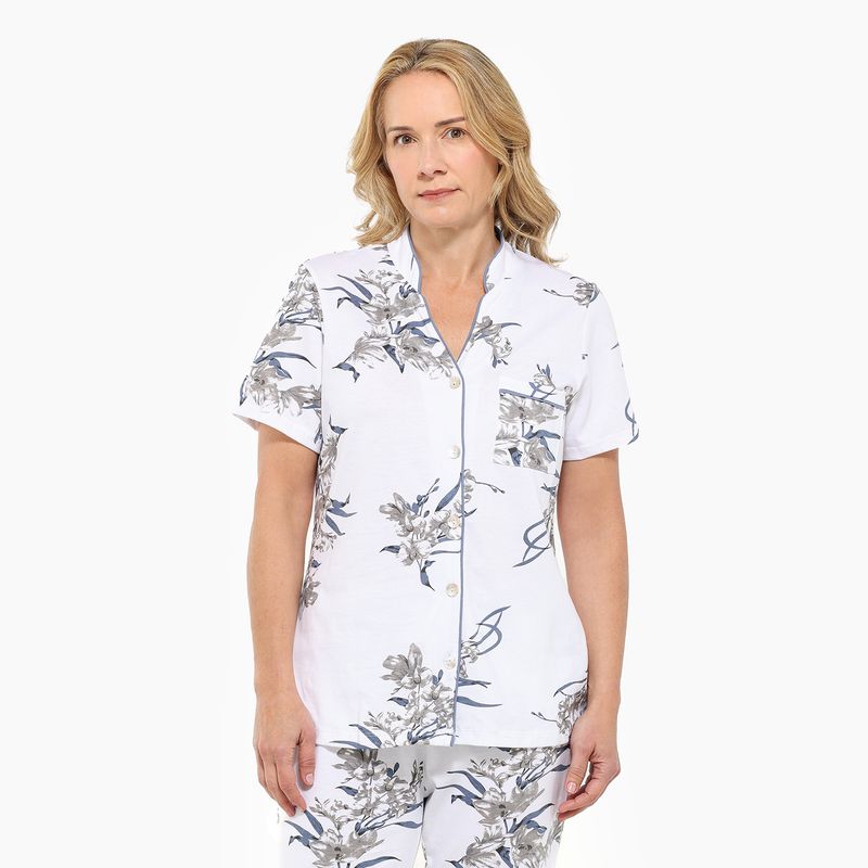 SOUTHLAND - Pijama completa con pantalón Mujer Largo Manga corta Southland