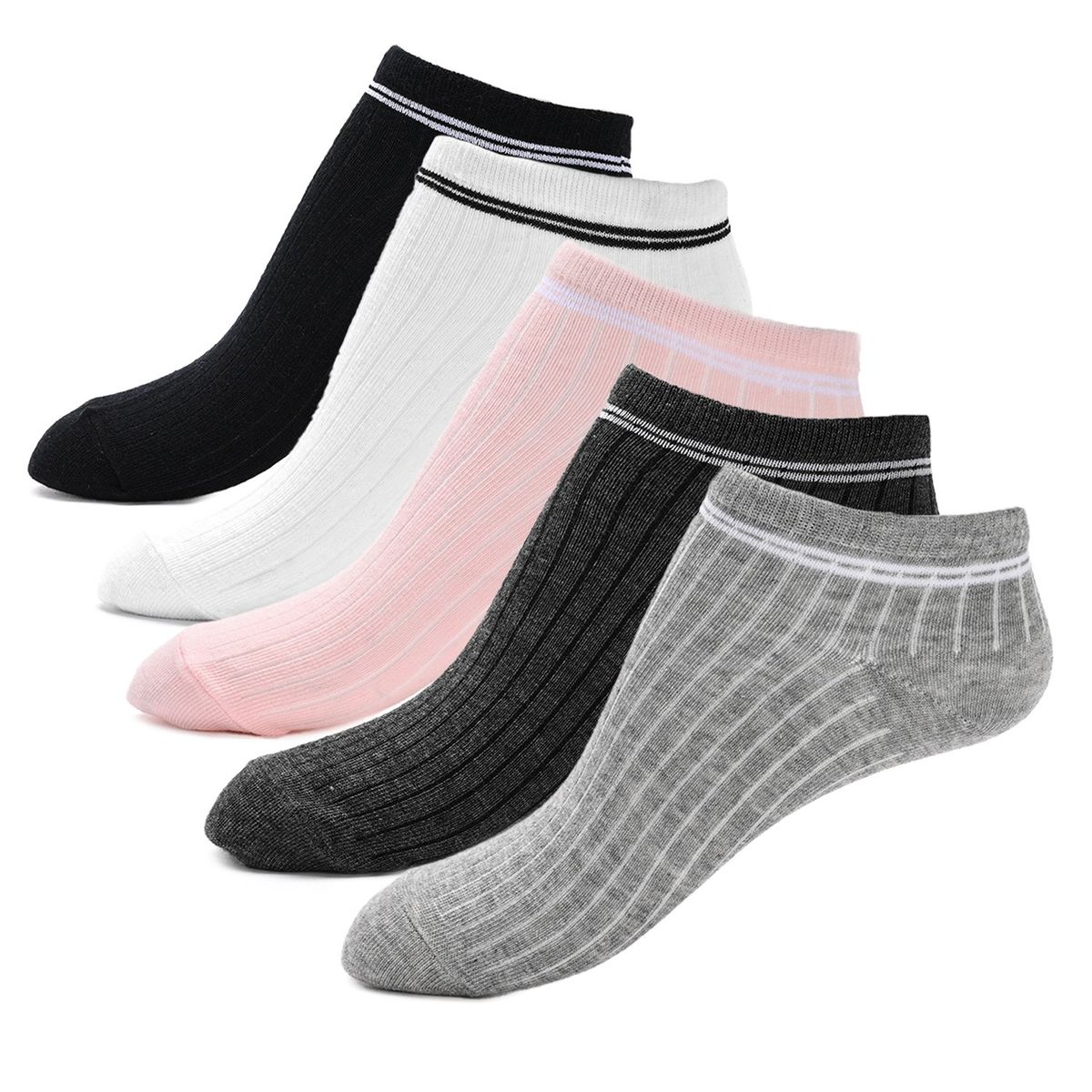 BLU - Medias Mujer Corto Pack de 5 blu