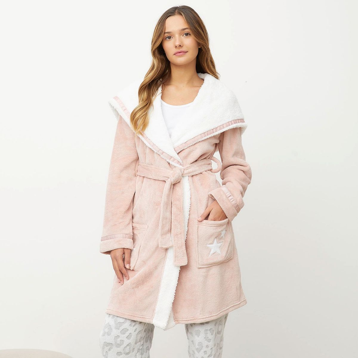 SYBILLA - Bata para dormir Mujer Largo Manga larga Sybilla