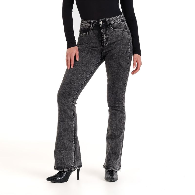 MOSSIMO - Jean Flare Mujer Tiro medio Mossimo