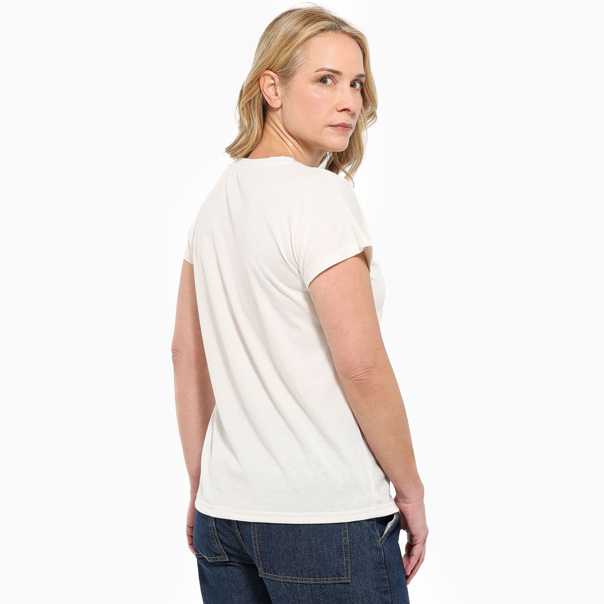 NEWPORT - Camiseta Mujer con Estampado Manga corta de Algodón Newport