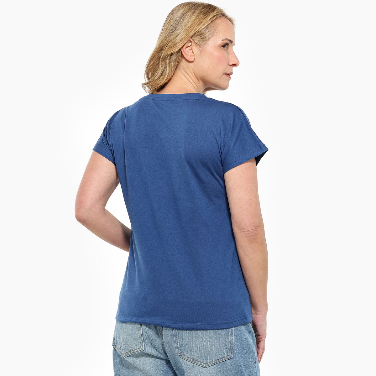 NEWPORT - Camiseta Mujer con Estampado Manga corta de Algodón Newport