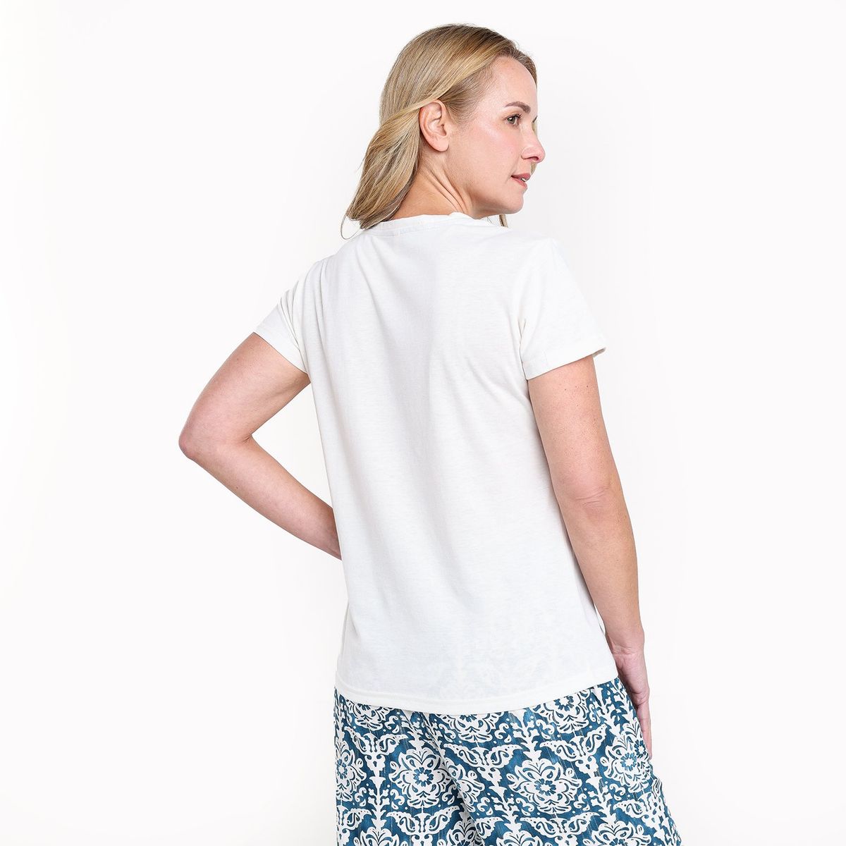 NEWPORT - Camiseta Mujer con Estampado Manga corta de Algodón Newport