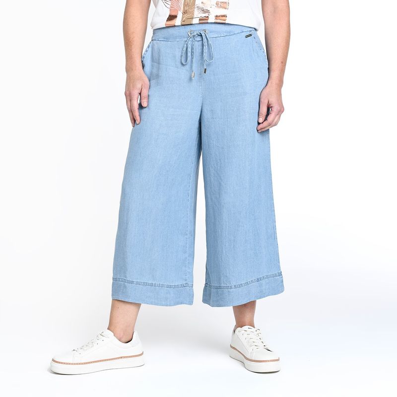 SOUTHLAND - Pantalón Culotte Mujer Tiro medio Southland