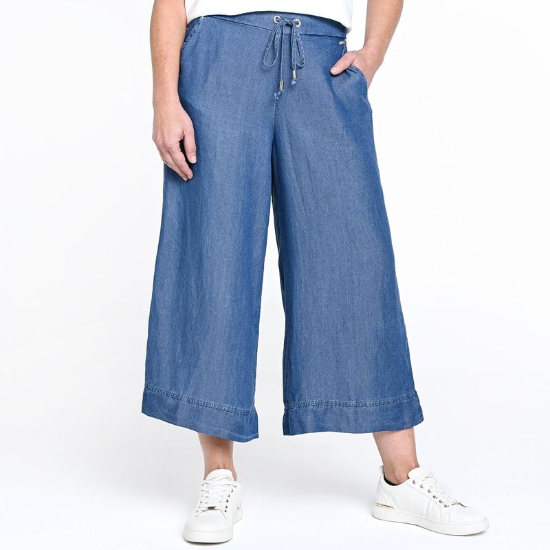 SOUTHLAND - Pantalón Culotte Mujer Tiro medio Southland
