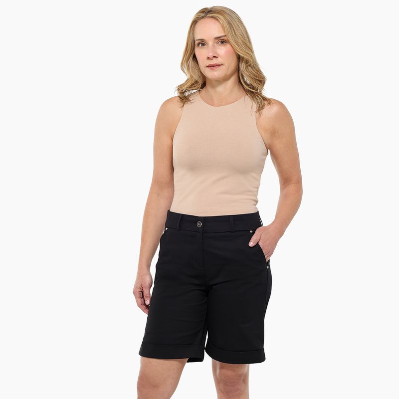 SOUTHLAND - Short Mujer Tiro alto de Algodón Southland