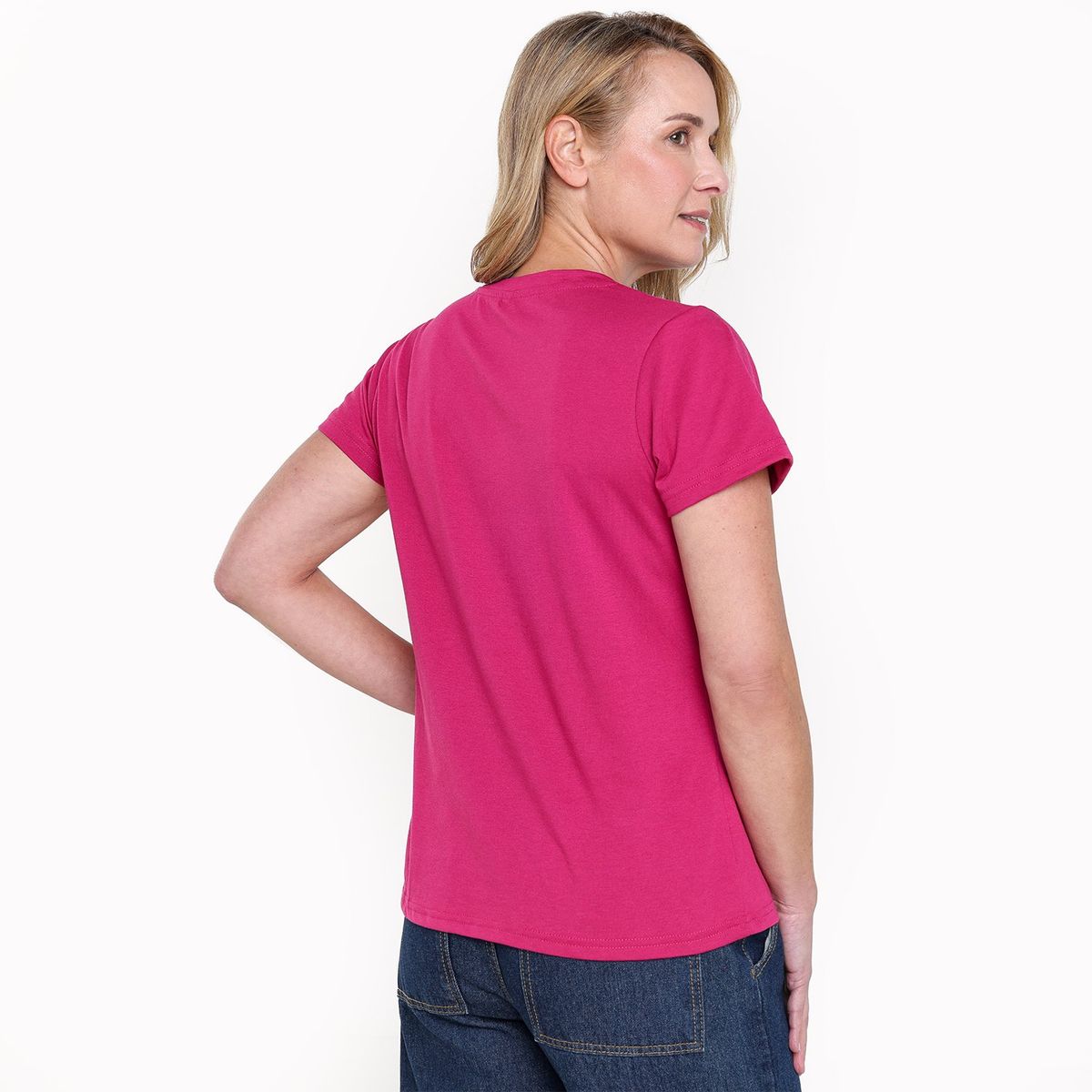 SOUTHLAND - Camiseta Mujer con Estampado Manga corta de Algodón Southland