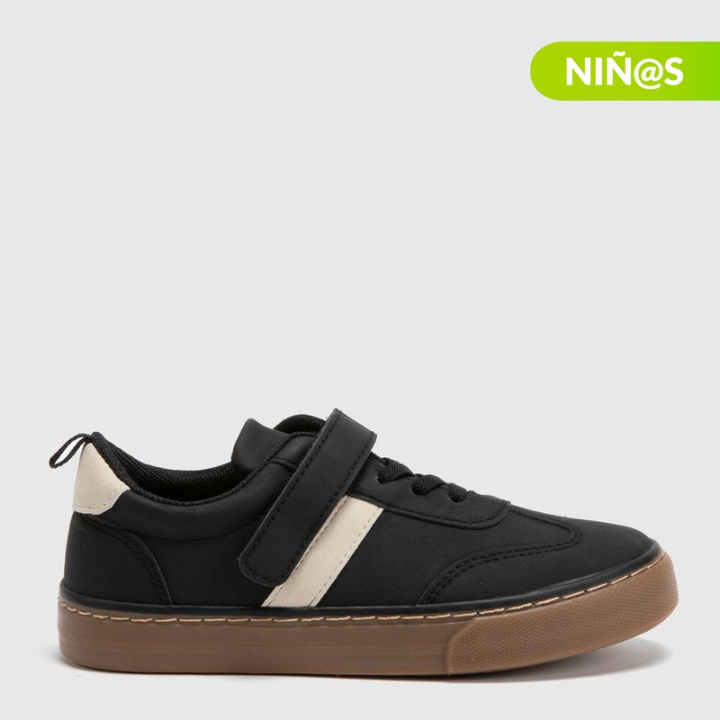 YAMP - Tenis moda Yamp Sp Skate K Niño con Velcro color Negro