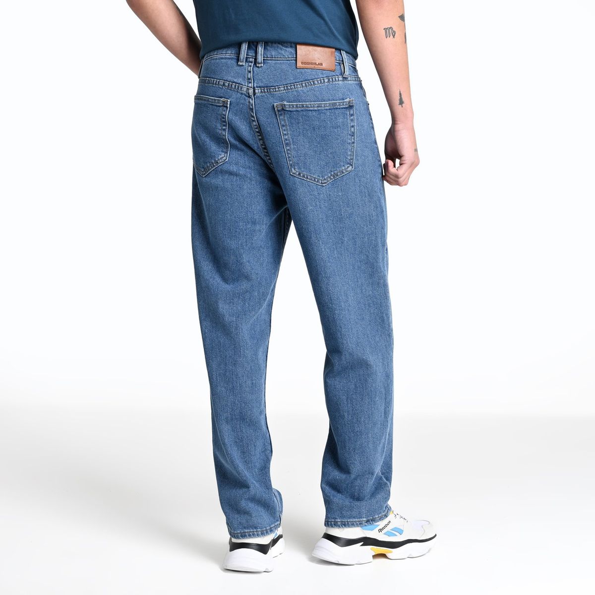 DENIMLAB - Jean 5 Bolsillos Hombre Baggy de Algodón Denimlab