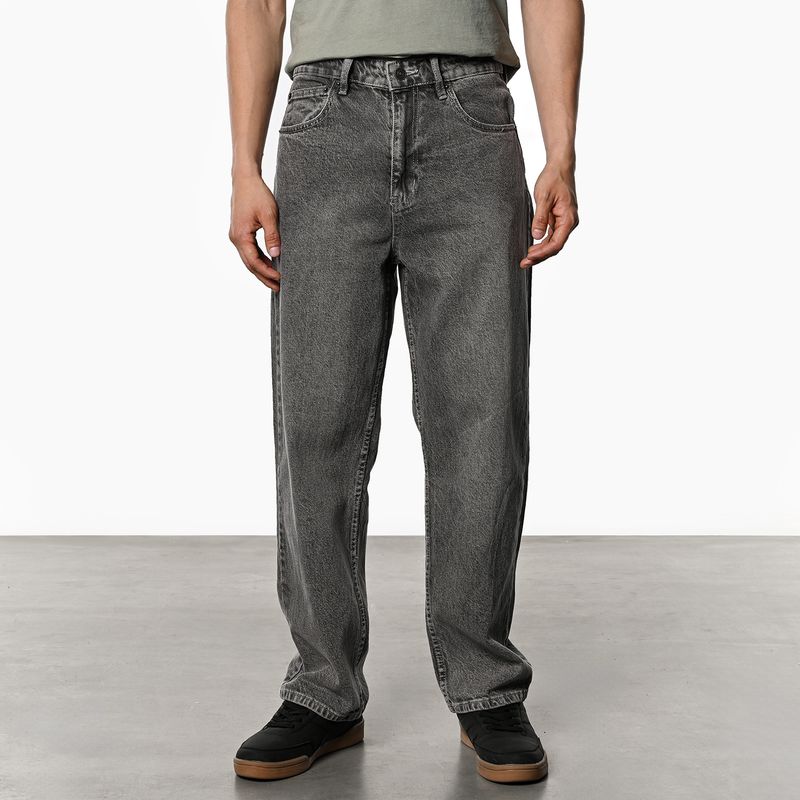 DENIMLAB - Jean 5 Bolsillos Hombre Baggy de Algodón Denimlab