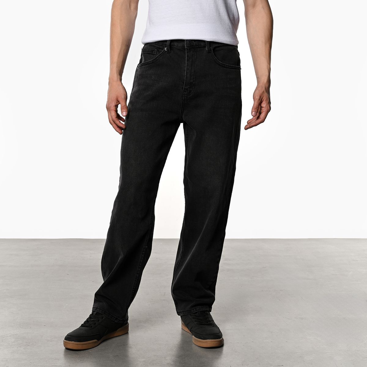 DENIMLAB - Jean 5 Bolsillos Hombre Baggy de Algodón Denimlab