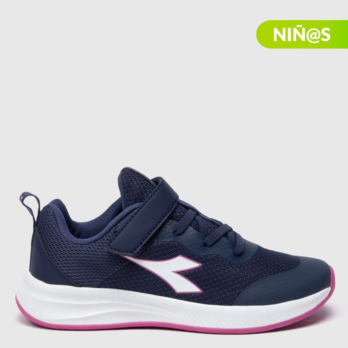 DIADORA - Tenis moda Diadora Solton K Niña con Velcro